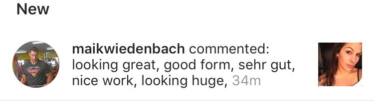 mollyburkhardt's tweet photo. The comment every girl dreams of receiving on her IG selfie #lookinghuge https://t.co/fozc8JHdok