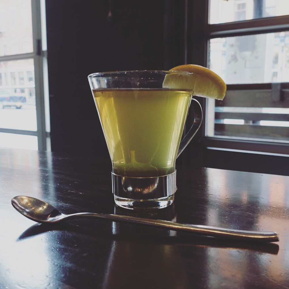 QuanHapa's tweet photo. Today’s the perfect day to try our new brunch cocktail, The Mantis, with hot sake, honey, cognac, green tea, mint & cinnamon. It’s a great throat-soother on a cold day! #quanhapa #brunch #cocktail #winterremedy https://t.co/av9ZrtRoBz