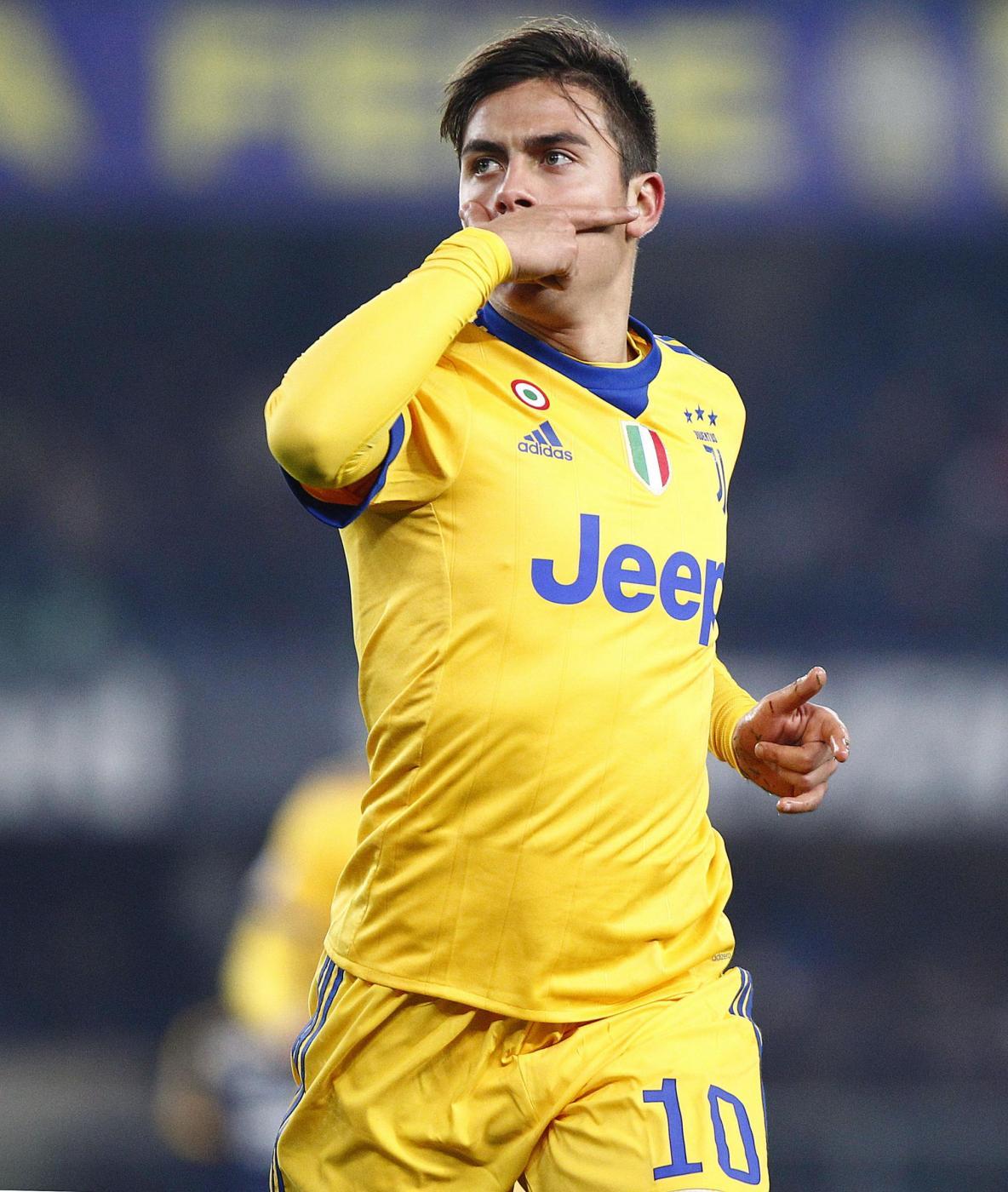 Dybala yellow jersey hotsell