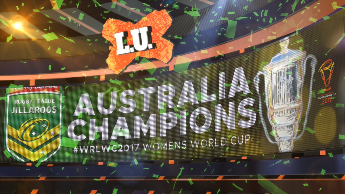 LeagueUnlimited's tweet photo. The @AusJillaroos doubled down on their #ANZACTest success over the @NZRL_Kiwis Ferns by claiming their second Women's RLWC in December. Having beaten all before them, the 'Jills' won a thriller in Brisbane. https://t.co/tAyqcjJHLW