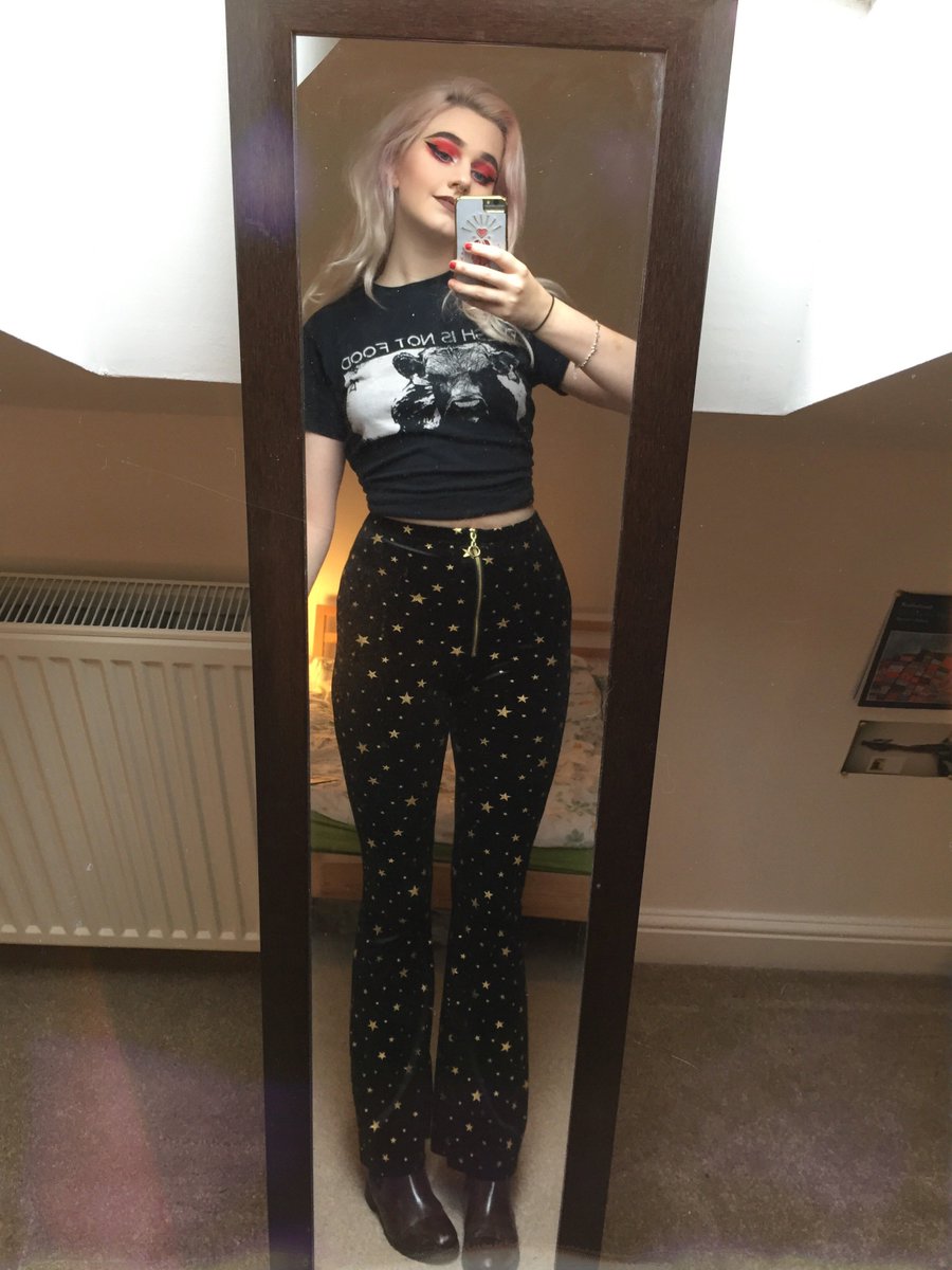 velvet flares topshop