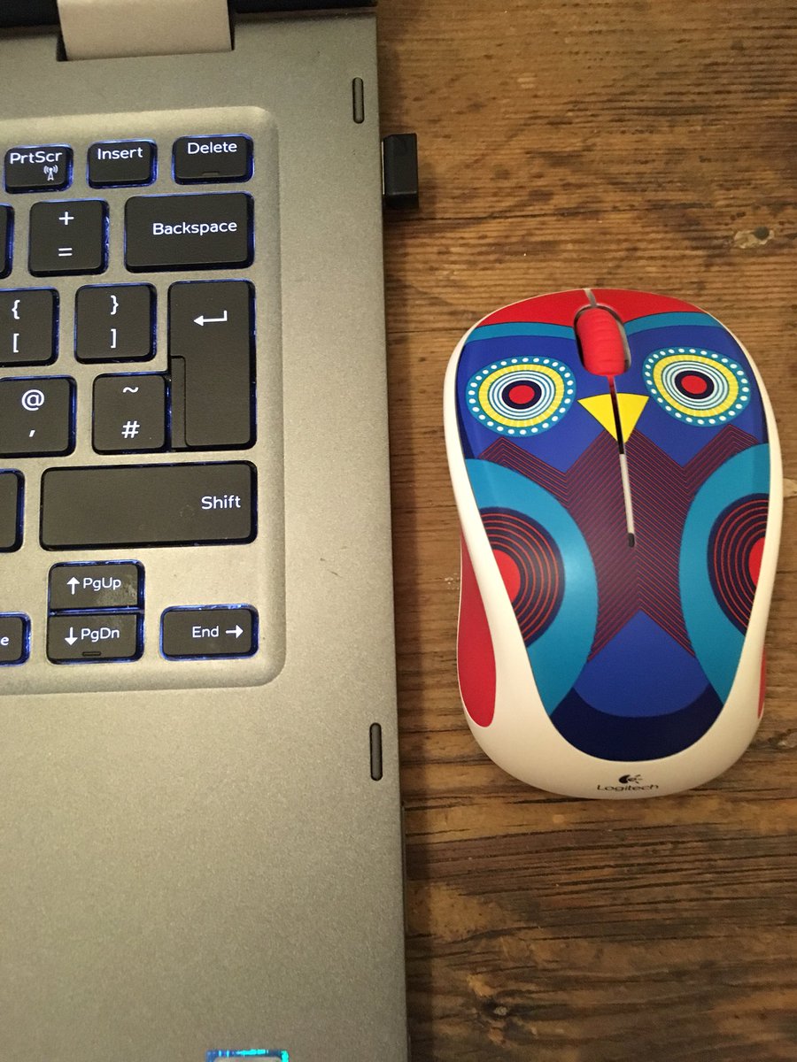 Andrea76525104's tweet photo. Loving my new @Logitech mouse. #pamotivation #owls https://t.co/22WDjAuDJc