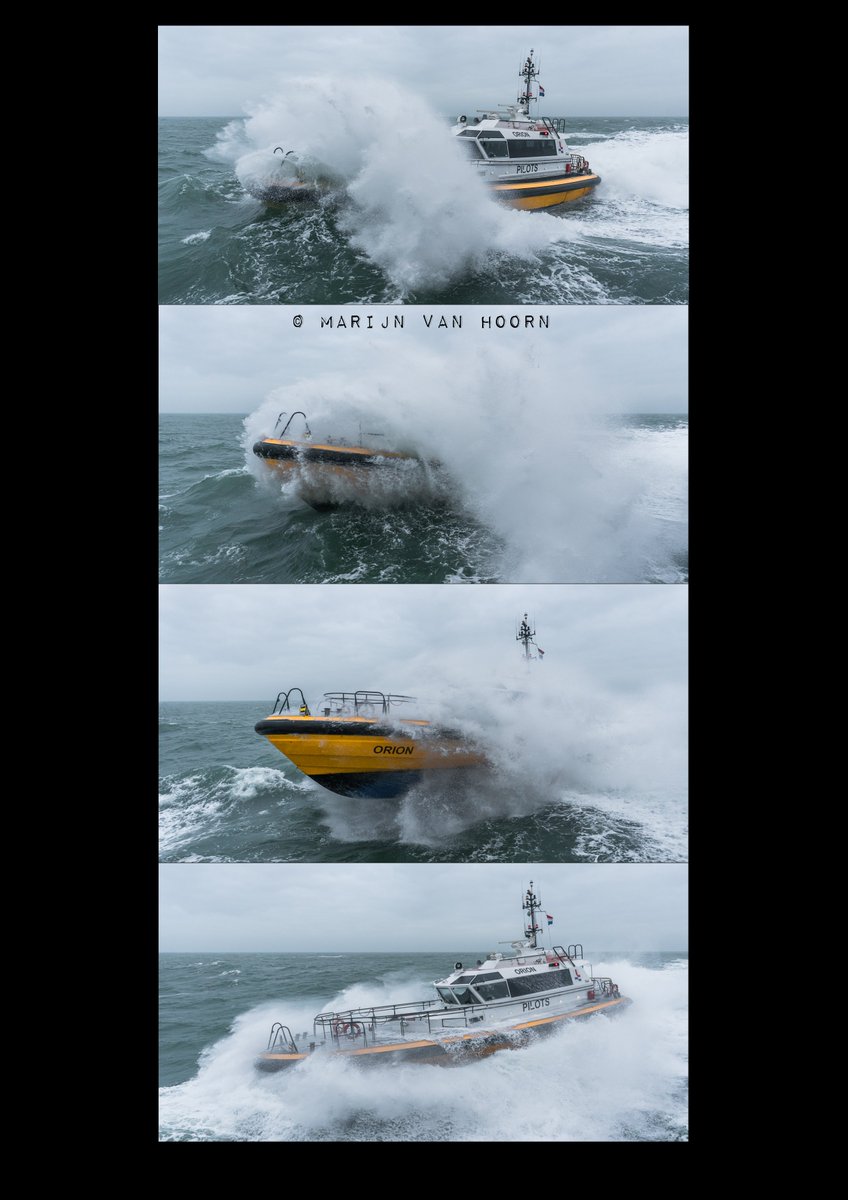Dutch Pilot Tender Orion seen riding high on a SW'ly swell <a href="/Loodswezen/">Loodswezen</a> <a href="/De_Havenmeester/">Havenmeester R'dam</a> @TRPnewsfeed <a href="/piet_sinke/">Piet Sinke</a> <a href="/gCaptain/">gCaptain</a>