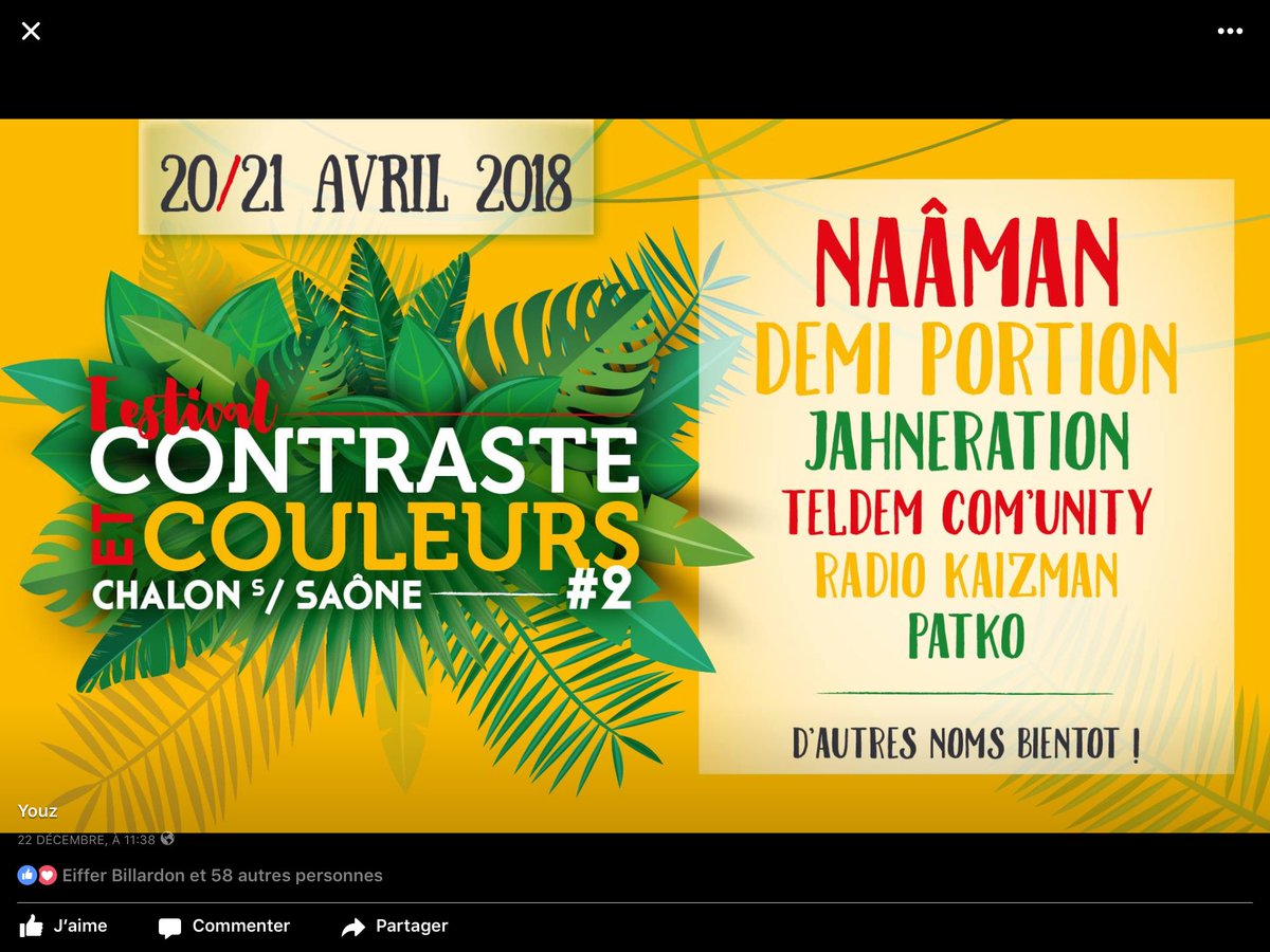 broussai's tweet photo. Ça y est!!! Les premiers noms sont là!!!! #naaman #demiportion #jahneration #teldem #patko p ça v
À être biiiig!!! https://t.co/qAobFZZShP