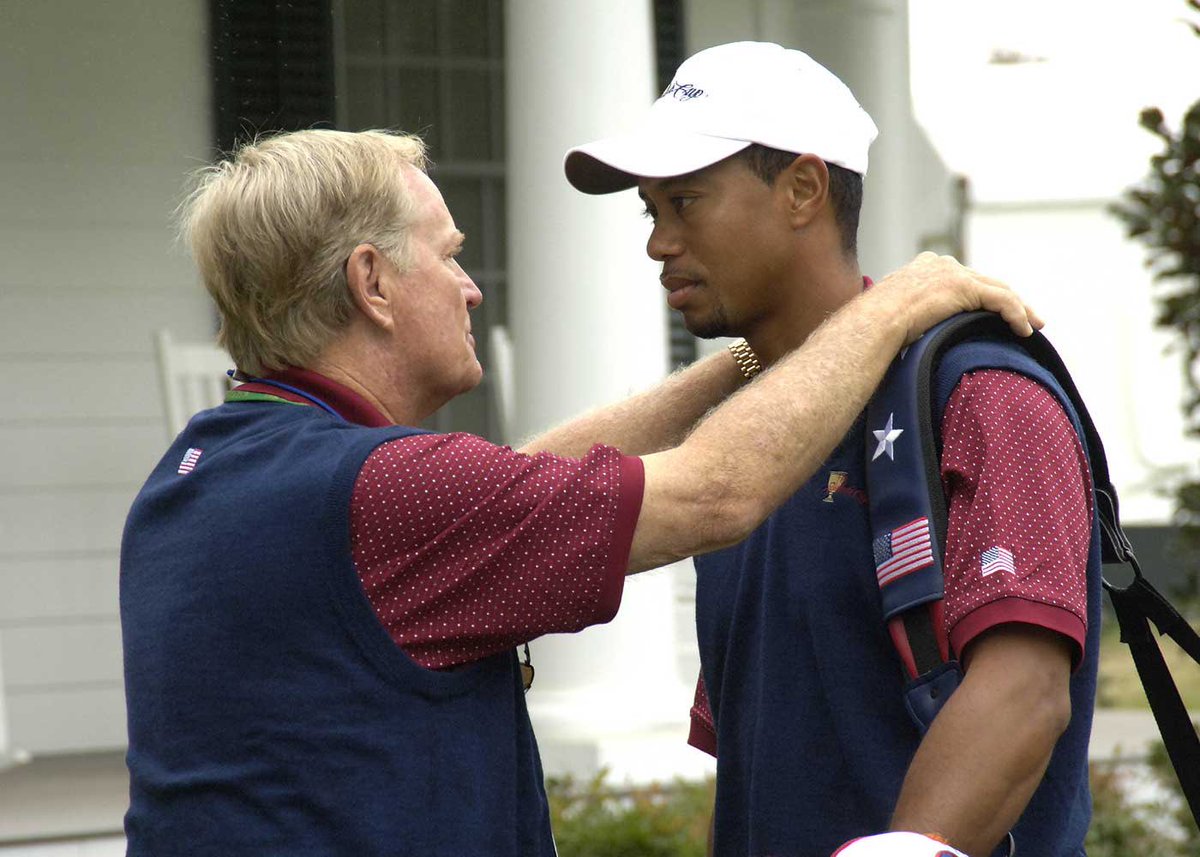 jacknicklaus's tweet photo. Happy Birthday, @TigerWoods! I'm glad you're feeling well and I hope you have a great year. 🎉 https://t.co/0WYXNBsNXy