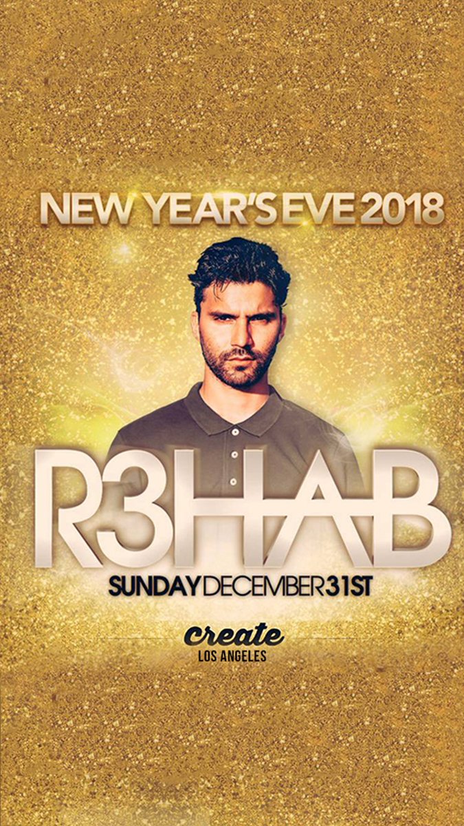 Los Angeles, join the party with me on New Year’s Eve at @CREATEnightclub 🎇🎆🎇🎆