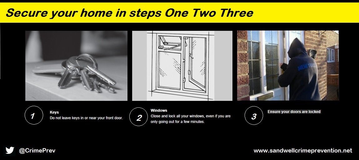 CrimePrev's tweet photo. If your out celebrating the new year over the next few days ensure you’ve secured your home before you leave #Sandwell #Securityv https://t.co/f4RKuSCCVy