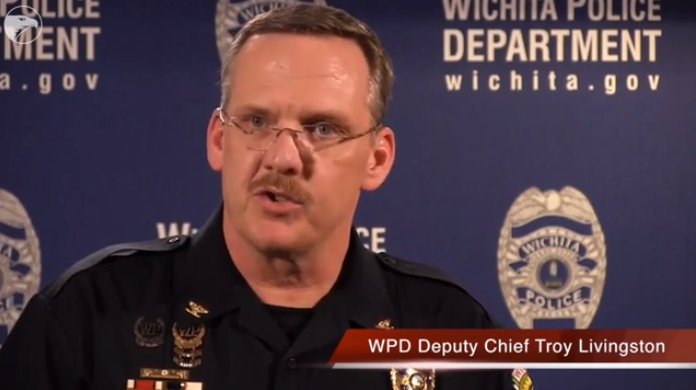 thinkprogress's tweet photo. Kansas police kill an innocent, unarmed man while responding to fake 911 call https://t.co/CAamDDRG4t https://t.co/E7ZnZpjH9w