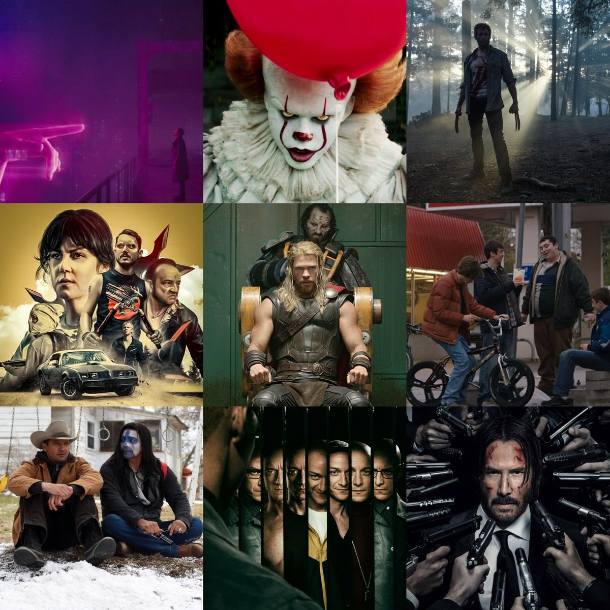 Inshapedk's tweet photo. Mandatory Top 10😅🤘

#BladeRunner2049 
#IT
#Logan
#IDontFeelAtHomeInThisWorldAnymore
#ThorRagnarok 
#SuperDarkTimes
#WindRiver
#Split
#JohnWickChapterTwo 
#GeraldsGame

Happy New Year - stay safe and woke💪

#Top10 https://t.co/4CDl9Yd1eL