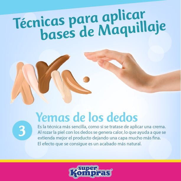 SuperKompras's tweet photo. Técnicas para aplicar bases de maquillaje. https://t.co/3TQgdm2sfo