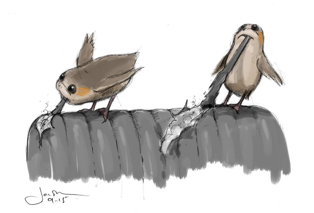 starwars's tweet photo. Learn how the puffins of Skellig Michael became the porgs of Ahch-To in https://t.co/mVXi17I07U's interview with #TheLastJedi's creature concept designer. https://t.co/7pxPdUrlWh https://t.co/8GJkHyuN9P