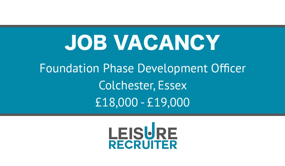 Leisurerec's tweet photo. Could this be the right role for you? https://t.co/dqYdT9QQiZ #job #hiring https://t.co/jsodNzKoVv
