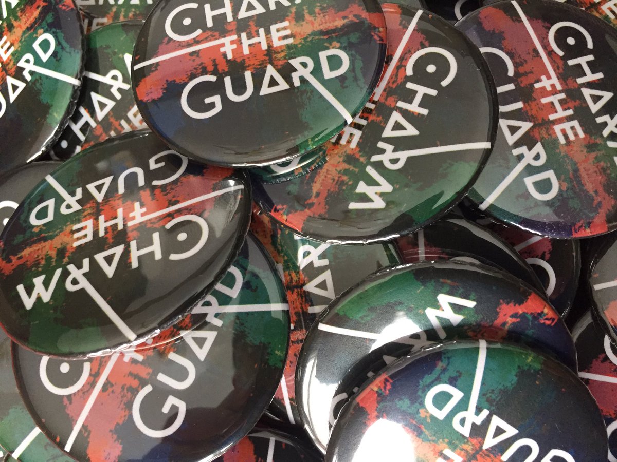 CharmTheGuard's tweet photo. @downtownakron @AkronMusicScene @CharmTheGuard free pins to first 200 fans while supplies last - pics from prior gigs #FirstNightAkron18 https://t.co/7aGgqPBz0G