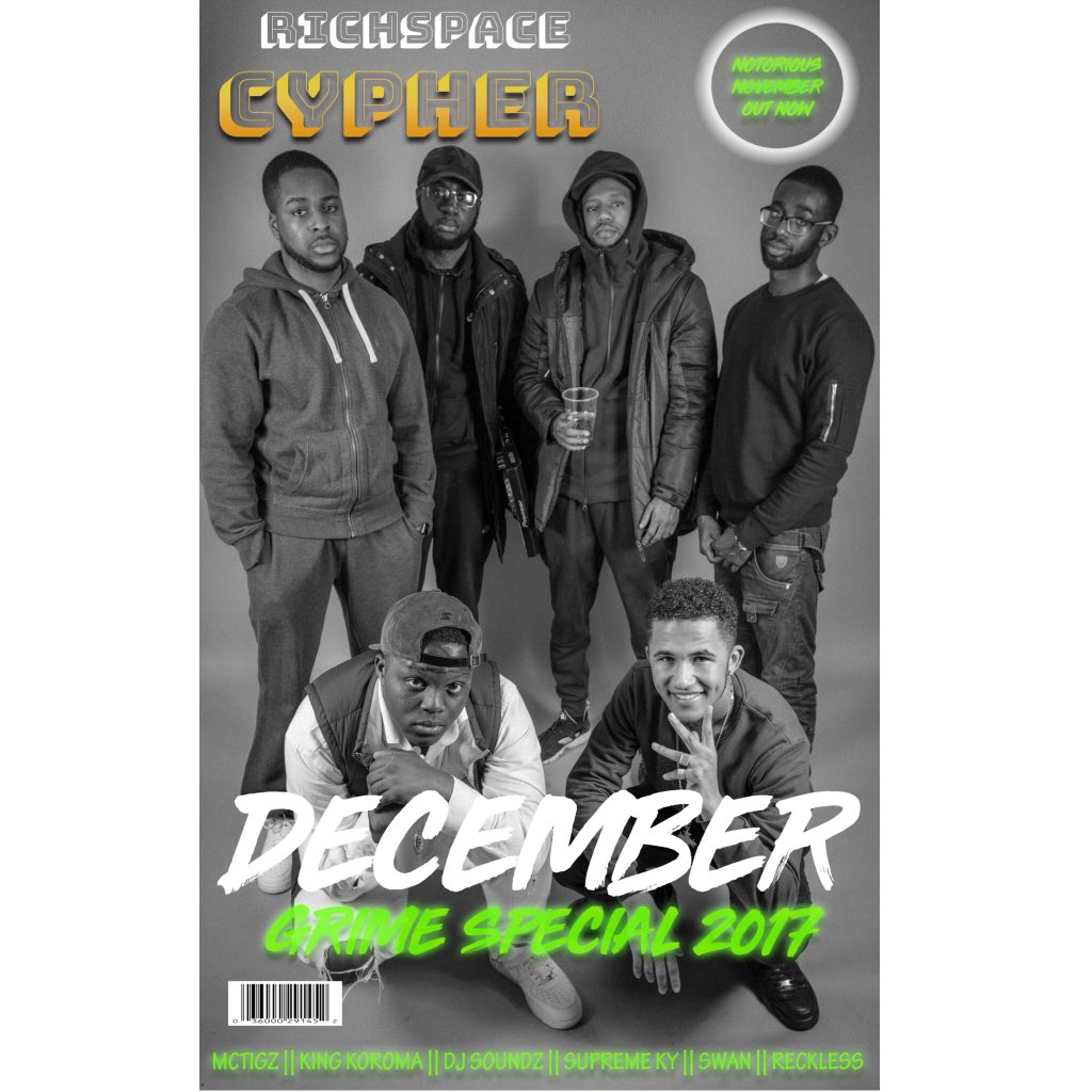 RichDir_'s tweet photo. RSCypher • December Grime Special 2017 • Cover 🎨
.
.
We end the year with a special Grime Cover • Cypher Out Soon .
.
Watch the reveal 👉🏼 https://t.co/hAhcqIEdvN
.
#RSCypher #RichSpace #WatchThisSpace https://t.co/KcfWBj9UeI