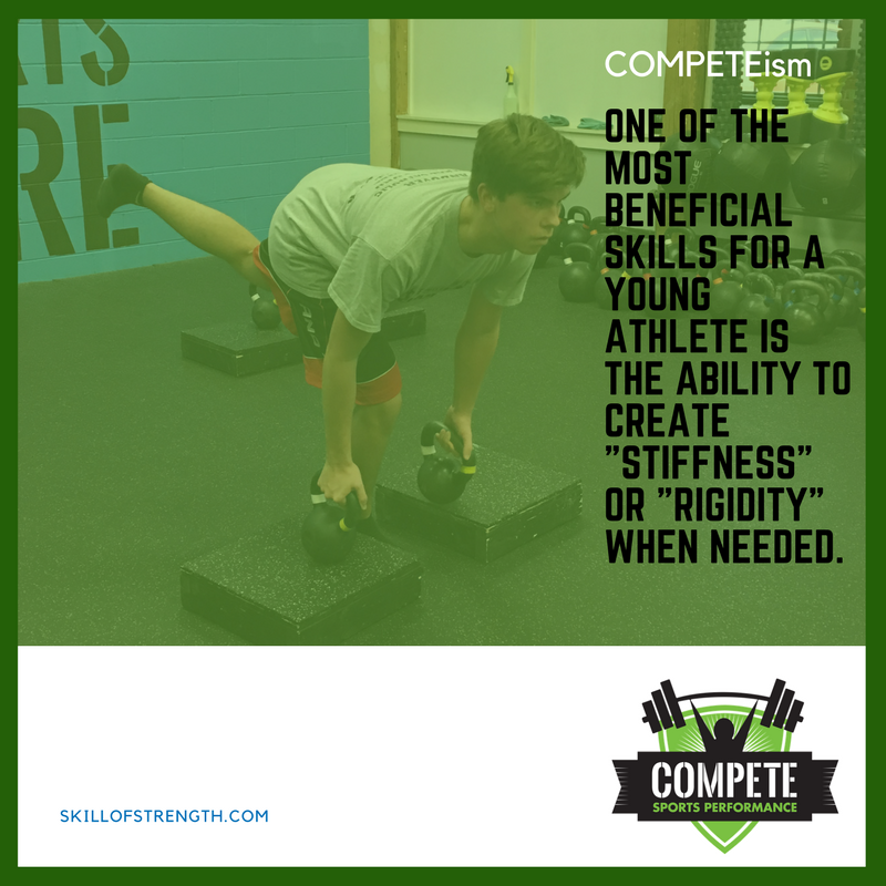 SOSCompete's tweet photo. COMPETEISM of the day: One of the most beneficial skills for a young athlete is the ability to create "stiffness" or "rigidity" when needed. https://t.co/JjGttgUAun