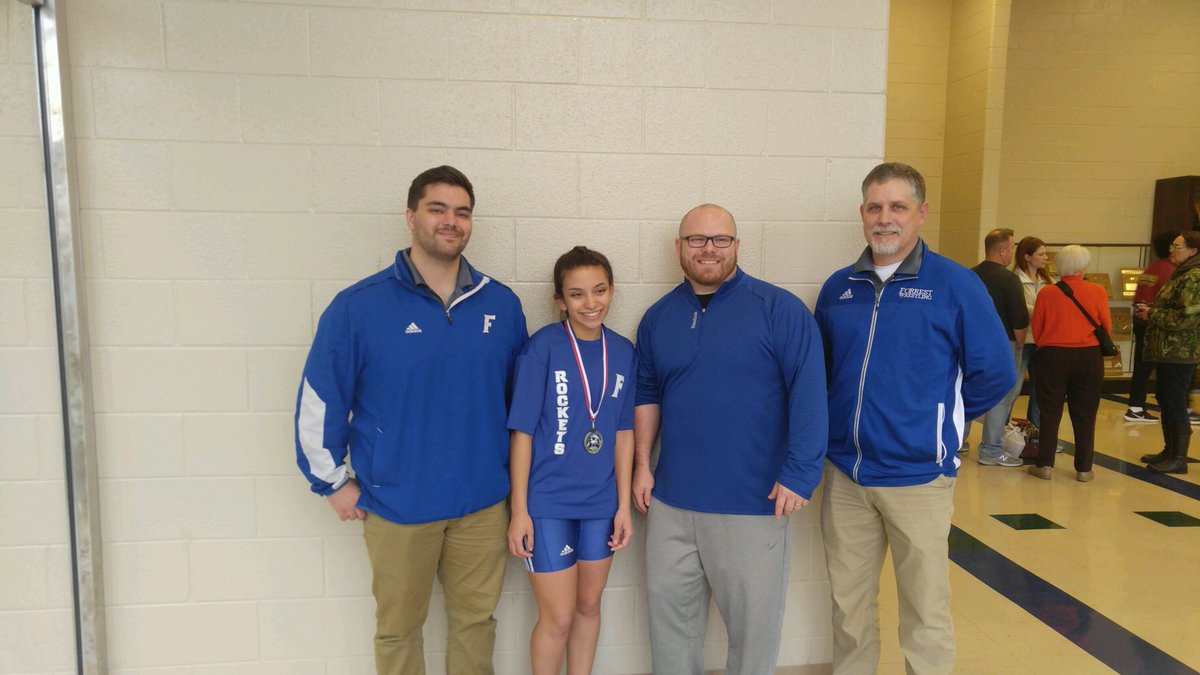 Forrest_Rockets's tweet photo. Jesmarie Negron finished 2nd place in the Battle for Independence Wrestling Tournament! Great job! https://t.co/ivmfyAcBVS