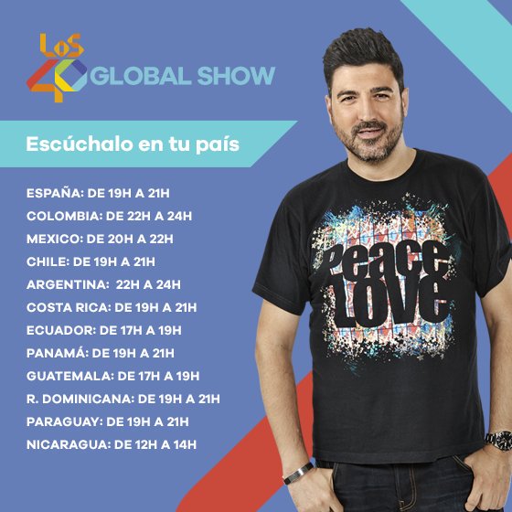TonyAguilarOfi's tweet photo. Mañana #40GlobalShow119 BEST OF THE YEAR @laliespos @SAAK @JorgeBlancoG @SweetCalifornia @DannyRomeroprod @LericaMusic @AbrahamMateo y más! https://t.co/l5oUZSHWDZ