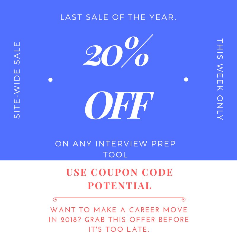 CareerOutcomes's tweet image. Share or RT this. 20% off of this #interviewresearch product from the #Forbes author of interview articles with millions of views, yours on sale now, learn more here: ed.gr/jz15 Code, POTENTIAL, ends 12/31.