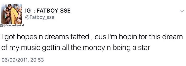 FamousRewind's tweet image. "You can't cheat the grind... it knows how much you've invested, it won't give you nothing you haven't worked for."
Nothing comes easy. If you believe in yourself, you can do anything. @fatboy_sse did it, why can't you?!
2018s my year for £.. somehow.. but trust me it will be💰💸