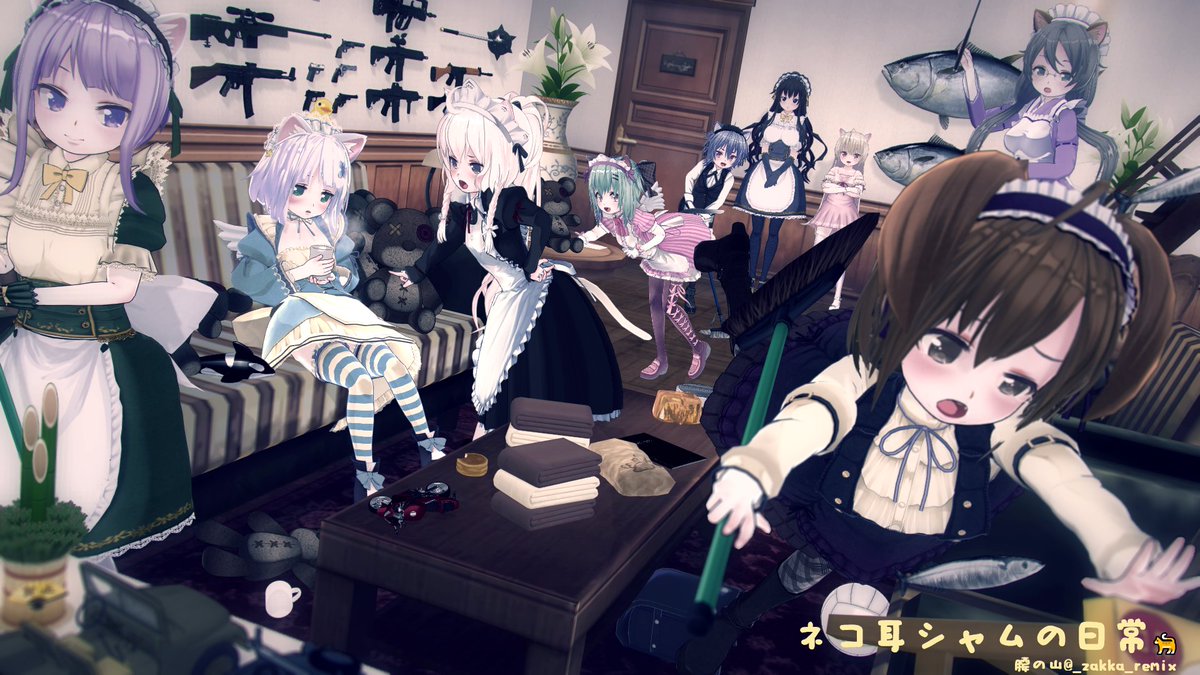 最後の最後まで突き抜け修正を忘れるのは変わらなかったなぁ(´・ω・｀)
#CM3D2 #シャムの日常
良いお年を！！_(┐「ε:)_ｽﾞｺｰ