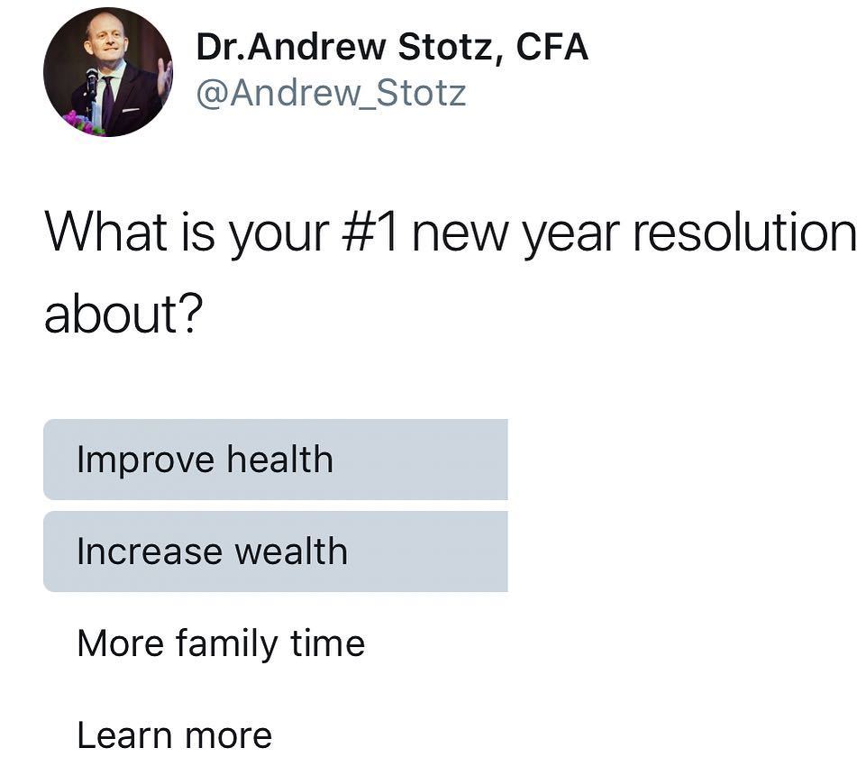 Andrew_Stotz's tweet image. What is your #1 new year resolution about? ift.tt/2CgfLyM