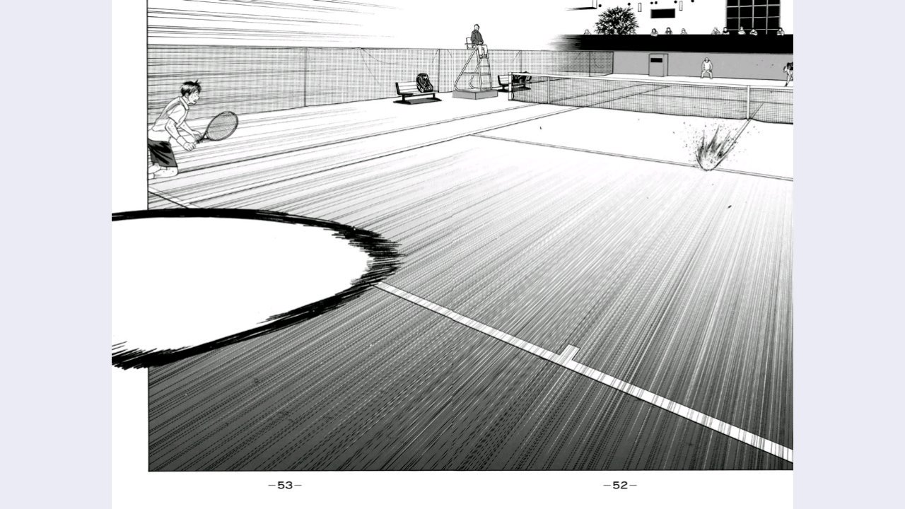 Sol ウイングマン練習中 ベイビーステップの一番の名シーンは 全日本選手権でのタクマ先輩との一戦だと思う あの一戦 においてはタクマ先輩もサーブ最速240km Hと絶好調 そしてそのプレッシャーを跳ね返すようなエーちゃんのスーパーリターン あれは
