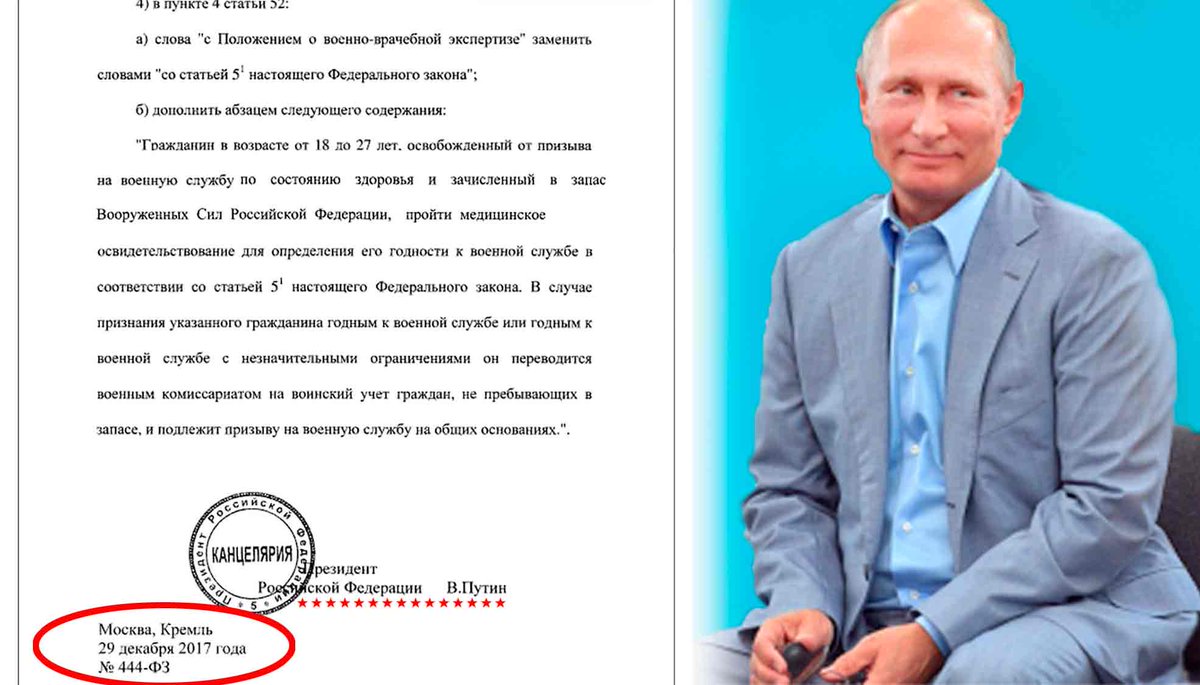 Документы подписанные президентом