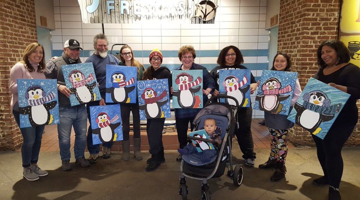 Great way to end #2017 #margaritas #paintnight these #ladies <a href="/ontheborder/">On The Border</a> in <a href="/lewisvilletx/">Lewisville Texas</a> StandUpAndPaint.com #sipandpaint #northtexas
