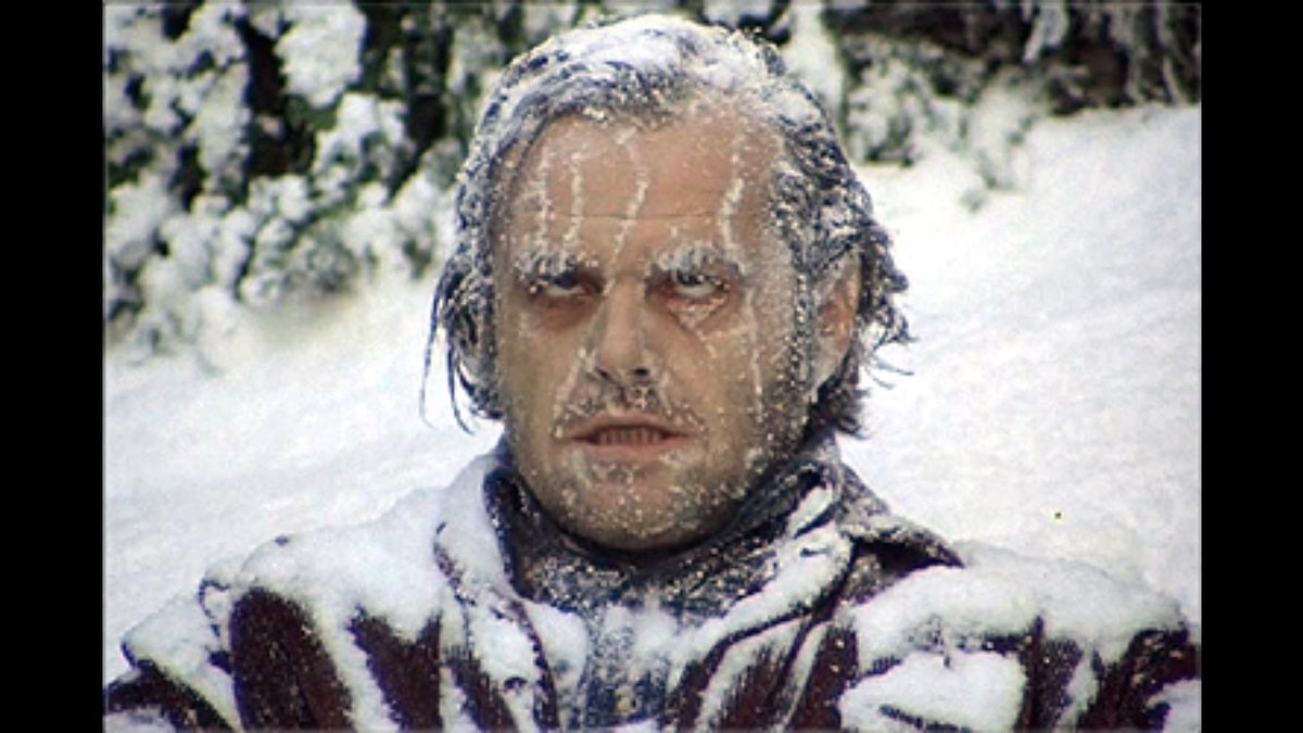 CherylLClayton's tweet photo. My Hubby or the final scene from The Shining...🤔🤔 #saskweather #coldaf #theshining #beardsicles https://t.co/gNr3njsQTg