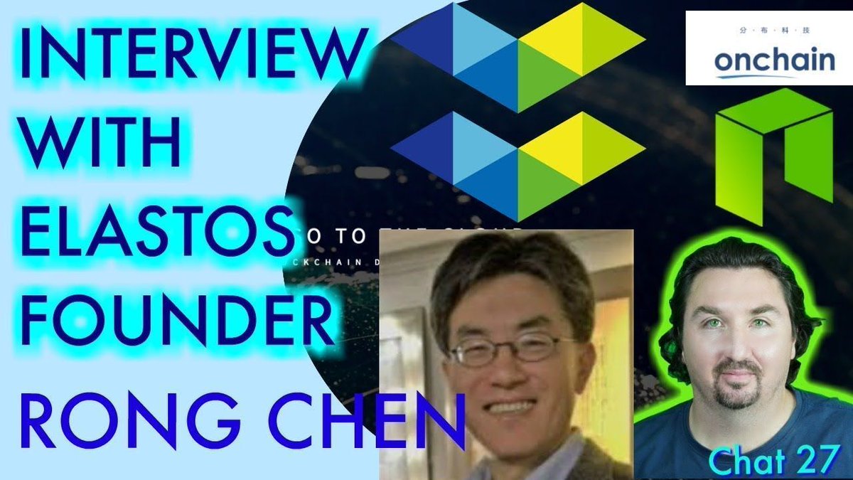 Check out this interview with #ELASTOS founder Rong Chen and <a href="/brad_laurie/">Brad Laurie</a> about #ELASTOS and its relationship to #NEO, #ONCHAIN and more.

youtube.com/watch?v=V2haB-…