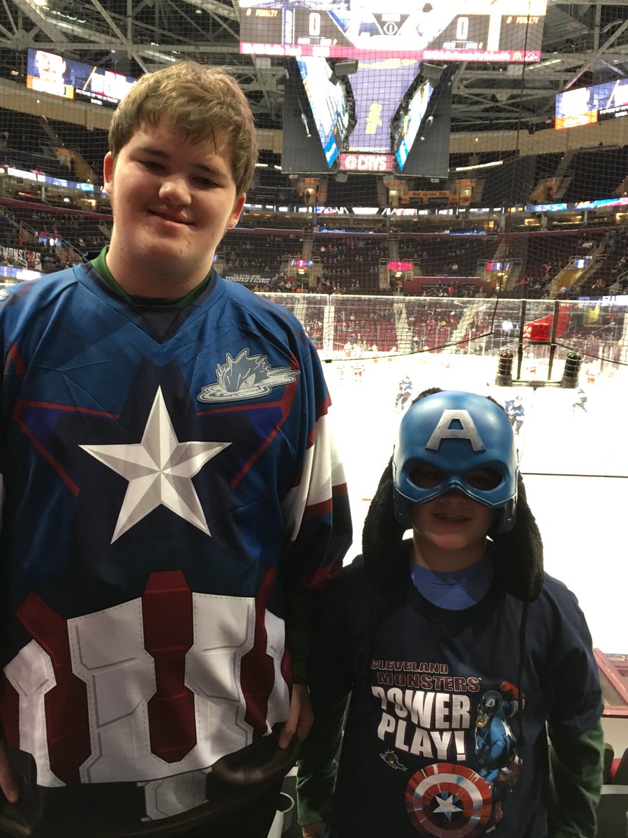 maryscans's tweet photo. Marvel meets hockey!!! @monstershockey @TweetQTV https://t.co/Q6lC2mIj48