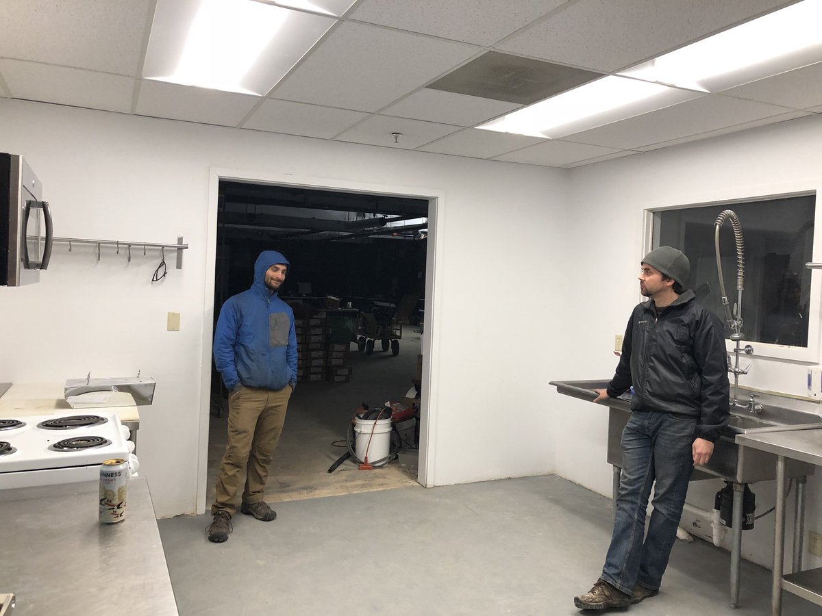 benberkowitz's tweet photo. The kitchen @MakeHaven + @SeeClickFix new HQ looking on track for their January soft openings! Exciting times in the #ninthsquare #nhv https://t.co/PUDqo13RzY