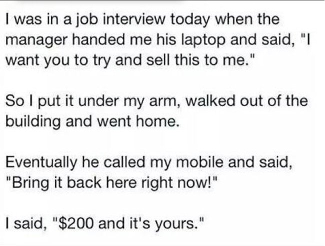 JobXSite's tweet image. Lol! #interviewhumor #workplacehumor #recruiterhumor