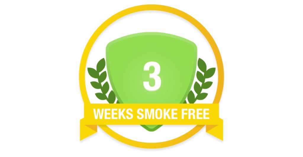 MelissaC71's tweet photo. Woot woot! 3 weeks smoke free! #notanotherpuff https://t.co/pwUOolEcA5