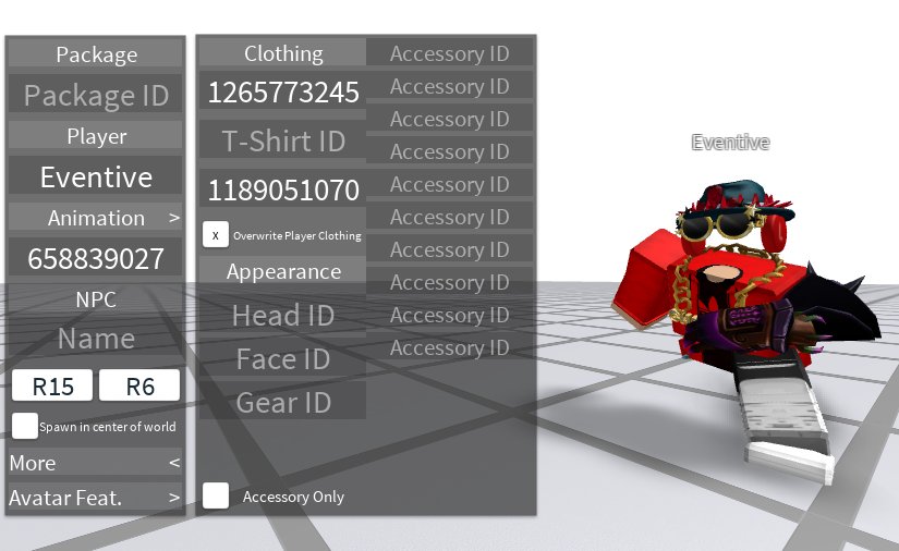 Roblox Character Appearance Id - roblox avatar appearance override