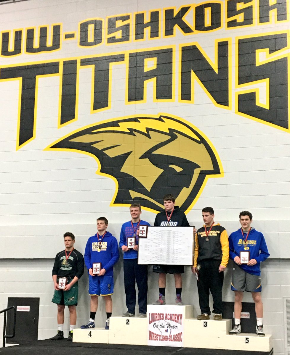 Bonduel Wrestling at Oshkosh On the Water

Isaac Banker 
170 Lbs 
5th place