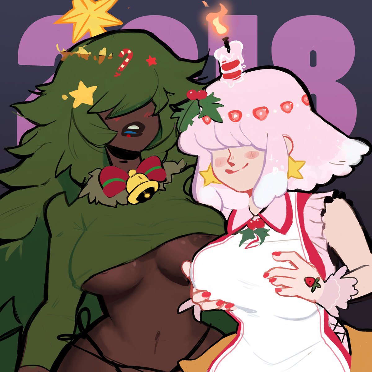 Thank you <a href="/uejini/">ガしガし:『魔のものたちは企てる』作画担当で連載中</a> for the best girls! What a holiday spirit!!!🎄✨