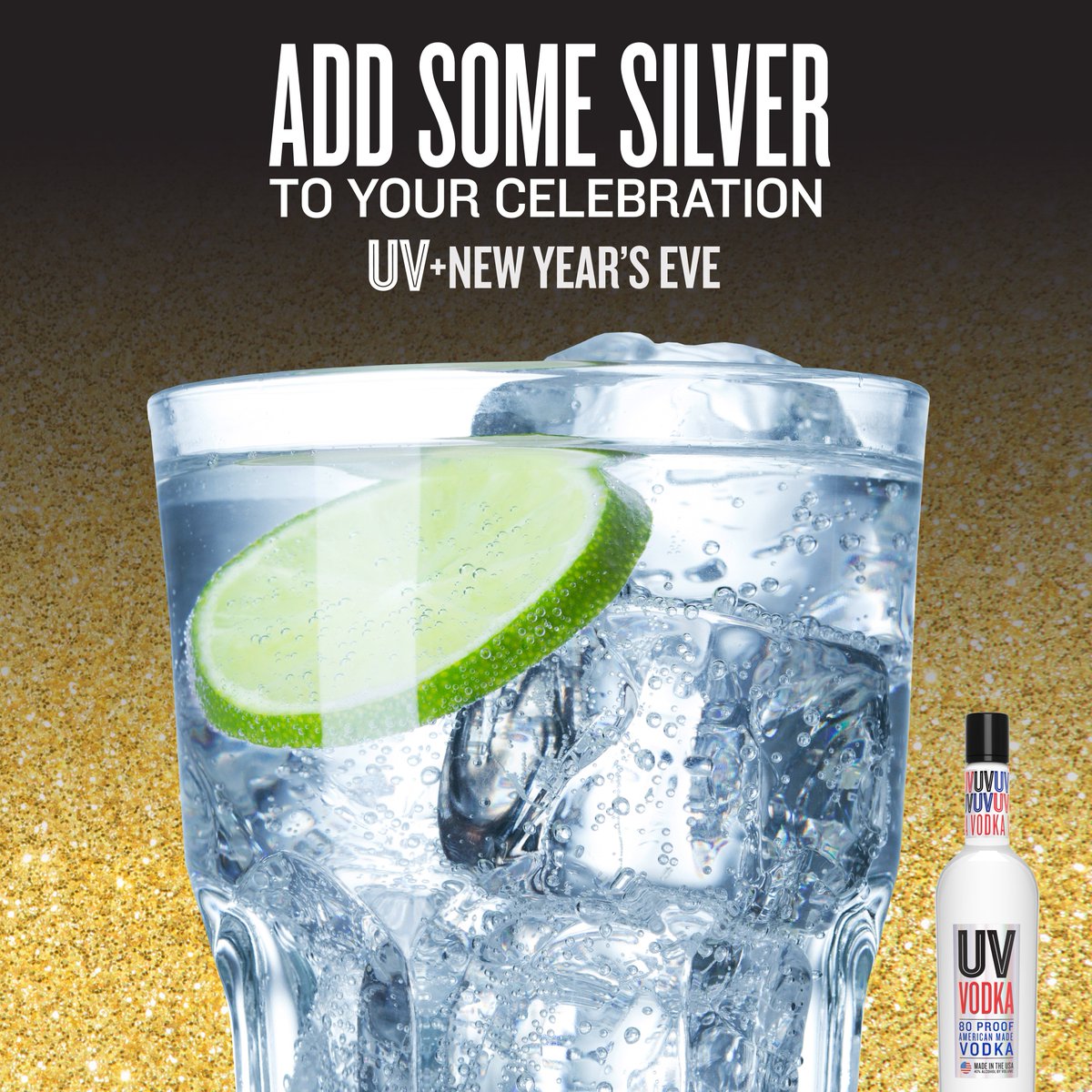 uv_vodka's tweet photo. Ring in the New Year the right way with UV Silver + Sparkling Water *flavor of choice* #uvsilver #uvvodka #NYE https://t.co/oNQWcRVVj5