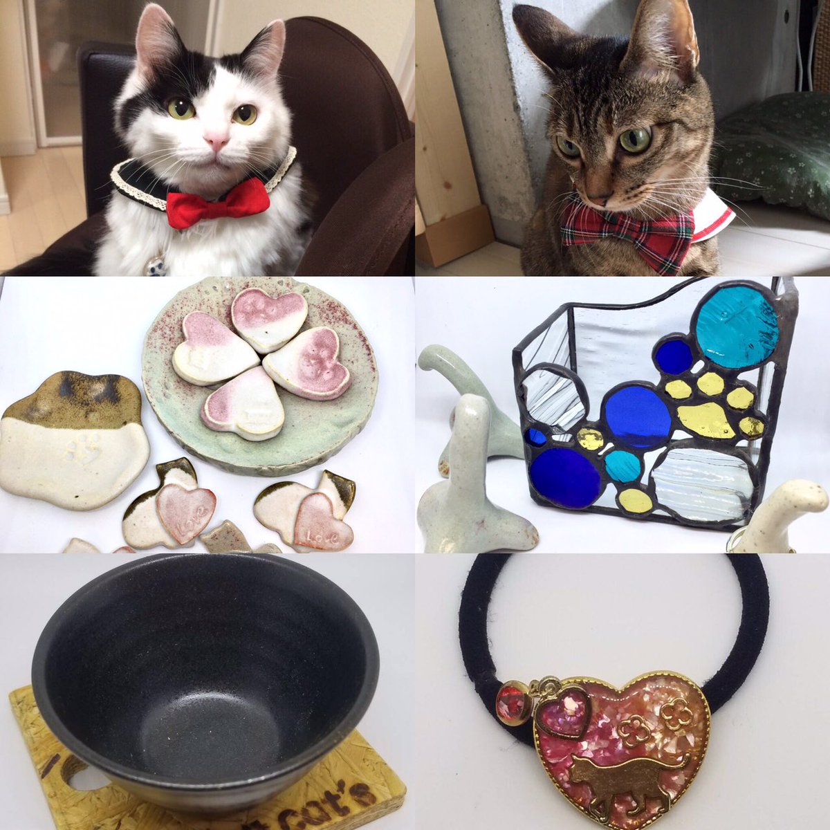 にゃんだらけ 公式 猫に関するあらゆるものが大集合 V Twitter Vol 5出展者紹介 Living Cat S 猫のいるシェアハウス Living Cat S で保護猫を引取り みんなで手作りのグッズを製作 オーダーメイド可能商品もあり 人気の猫用セーラー襟やレジン