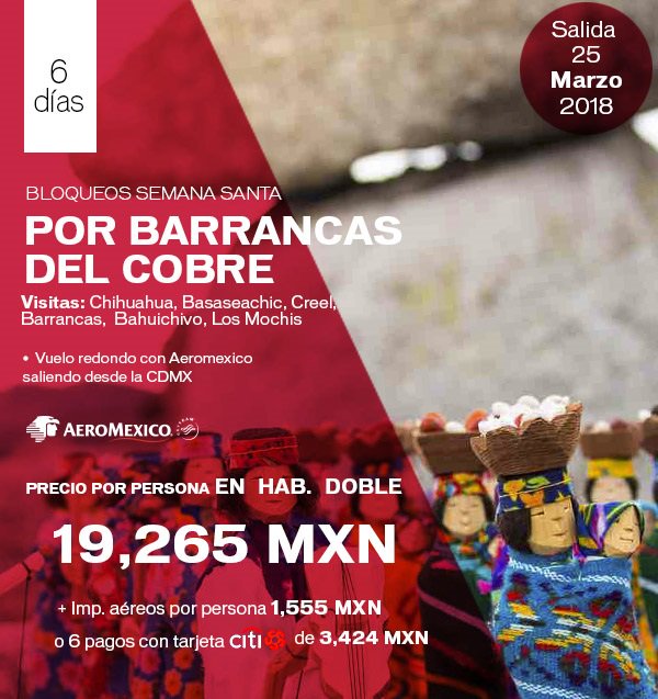 TRAVELPROIRAPUA's tweet photo. Barrancas del Cobre Semana Santa
#travelpro https://t.co/luxmoJTch9