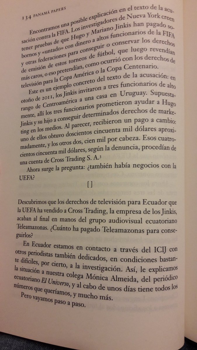 csjaramillot's tweet photo. Una parte de mi libro, #Panamapapers y la destrucción a la santa inquisición de los #fifagates. No, nos hagamos los pendejos. https://t.co/86n4ES4bGQ