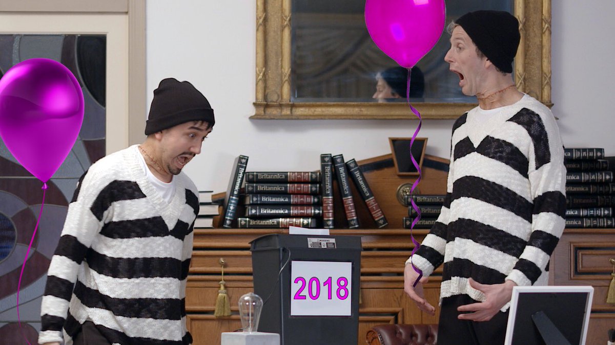 Headswapsies's tweet photo. Quick! Watch all 3 eps before 2018 takes over! Oh and #HappyNewYear. @ABCiview: https://t.co/t1fCAxcvtX #ABCComedy https://t.co/DYA1SwgOON