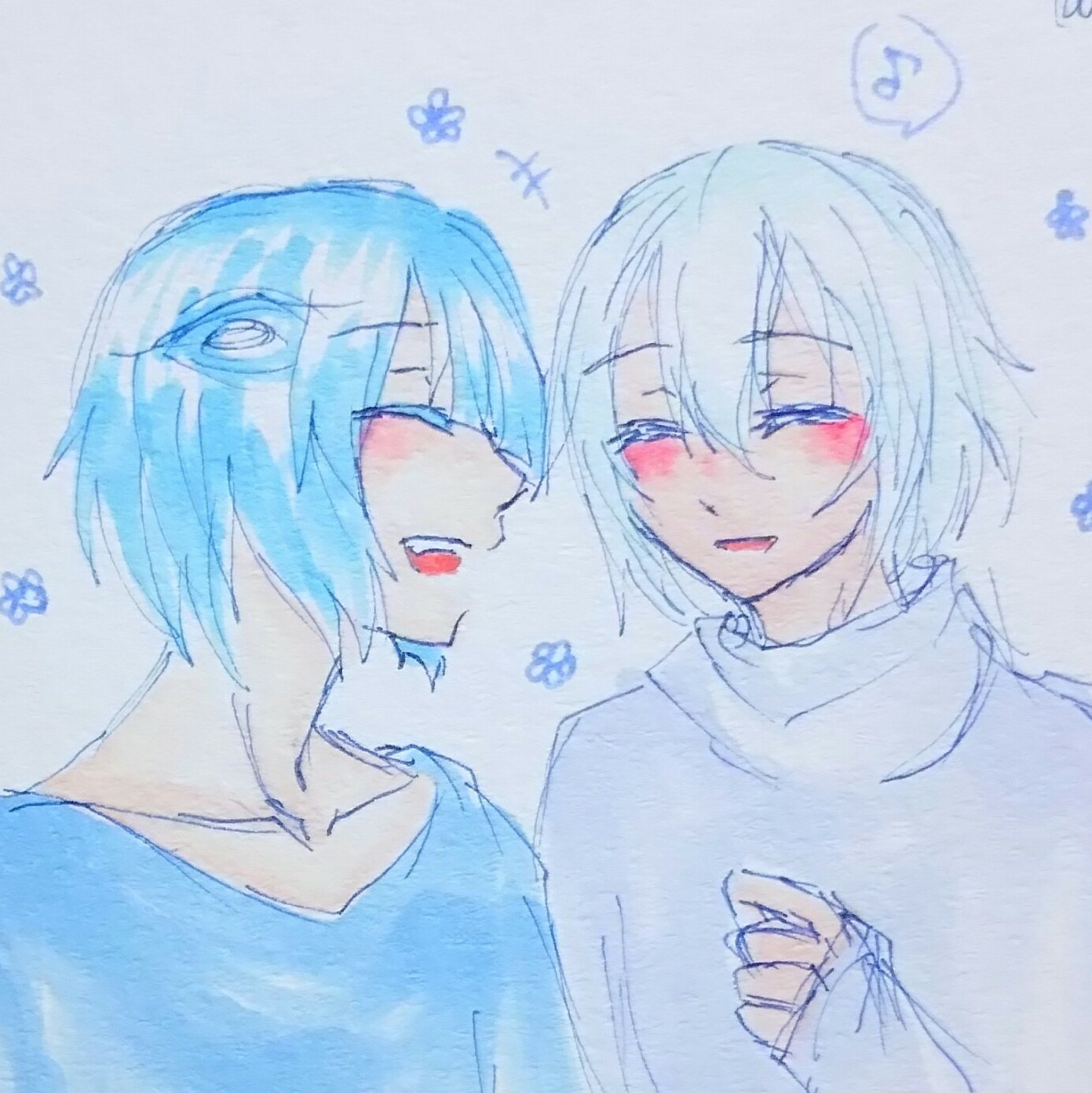 冬風 イラスト描く時に背景思いつかない時に私がよくやる空白の埋め方 縁取るか 塗りつぶすか小物を描くかなぁ もしくは真っ白 ゝw ゞ