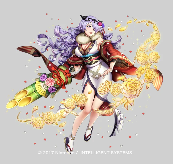 ファイアーエムブレムヒーローズにて『異文化交流中カミラ』描かせて頂きました!よろしくお願いいたします…! 