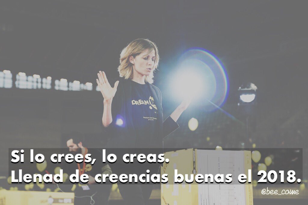 Si lo crees, lo creas.
Cada vez que me recuerdo esta frase, me paro a meditar en qué estoy creyendo verdaderamente en este momento.
Para este nuevo año os deseo que aquello que creéis sea bonito y que disfrutéis del camino.
#HappyNewYear2018 #beecome