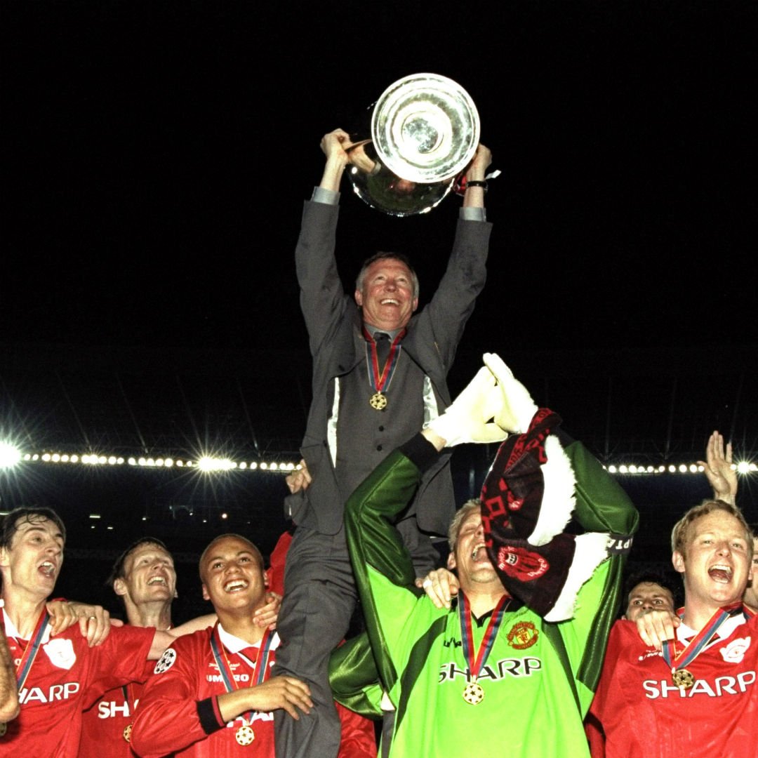 goal's tweet photo. A massive happy birthday to Sir Alex Ferguson, one of the greatest managers the game has ever seen 🎈 https://t.co/wI5nMkuwwR