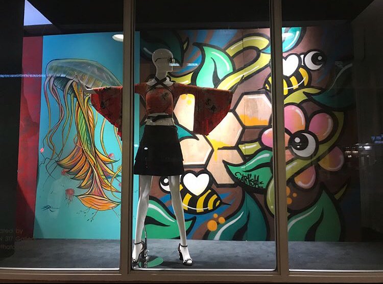 wyn317's tweet photo. Final week to check out the “Basel Windows” we curated for Macy’s at 1675 Meridian Ave., Miami Beach, FL 33139. @macys #wyn317 #macys #baselwindows #art #mural #macysmiamibeach #miami #miamibeach #sobe #streetart #contemporaryart #design #fashion #macyswindows #wynwood #artist https://t.co/goW7EMbrn5