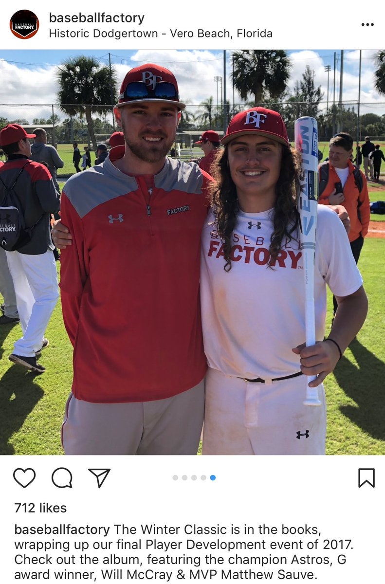 Huge shoutout to 14U Matthew Sauve for being named <a href="/BaseballFactory/">Baseball Factory</a> Winter Classic MVP!!!  Expect a huge year from him this year.  #NotSurprised #embracethetarget