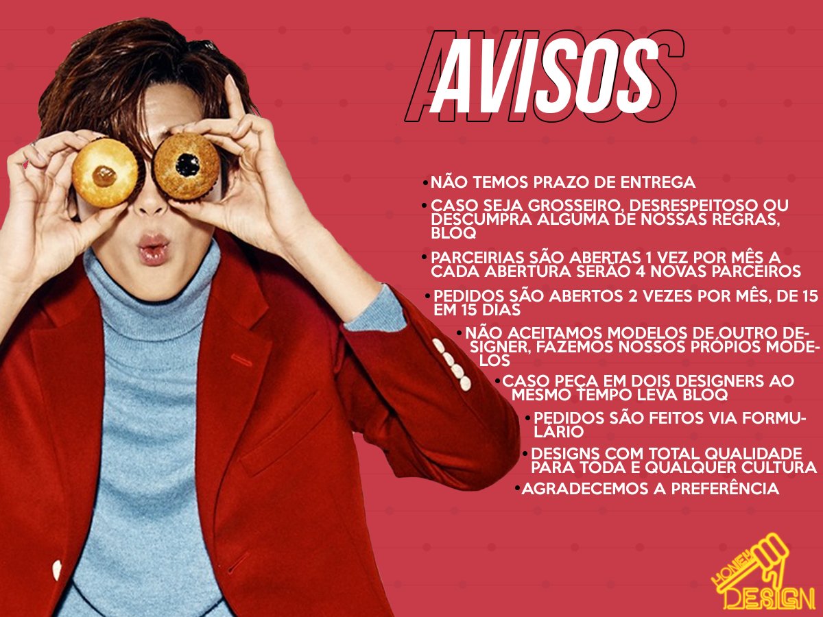 honeydsgn's tweet image. Bem vindos ao Honey Design♡

Design com qualidade e exclusividade para seu fã-site/projeto♡
DM e E-mail sempre a disposição para dúvidas♡

HoneyDesign© | 2017