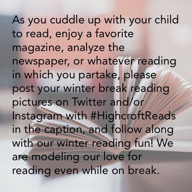 HighcroftRidge's tweet photo. #HighcroftReads https://t.co/ftY6hoj968